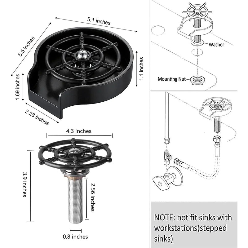 AquaPulse Glass Rinser